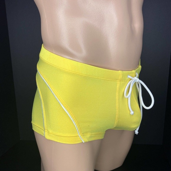 VTG California Muscle Undergear Square Cut Brief W Inner C-ring Lift Pouch - S - Picture 2 of 6